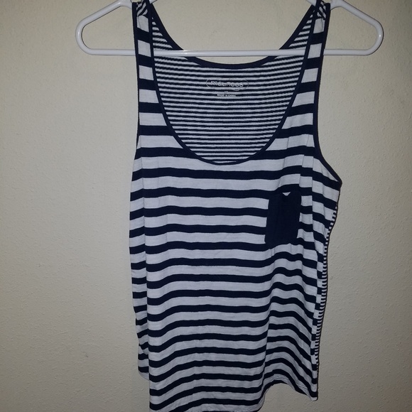 Navy striped tank size XL - Picture 1 of 4